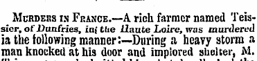 Murders in France.—A rich farmer named T...