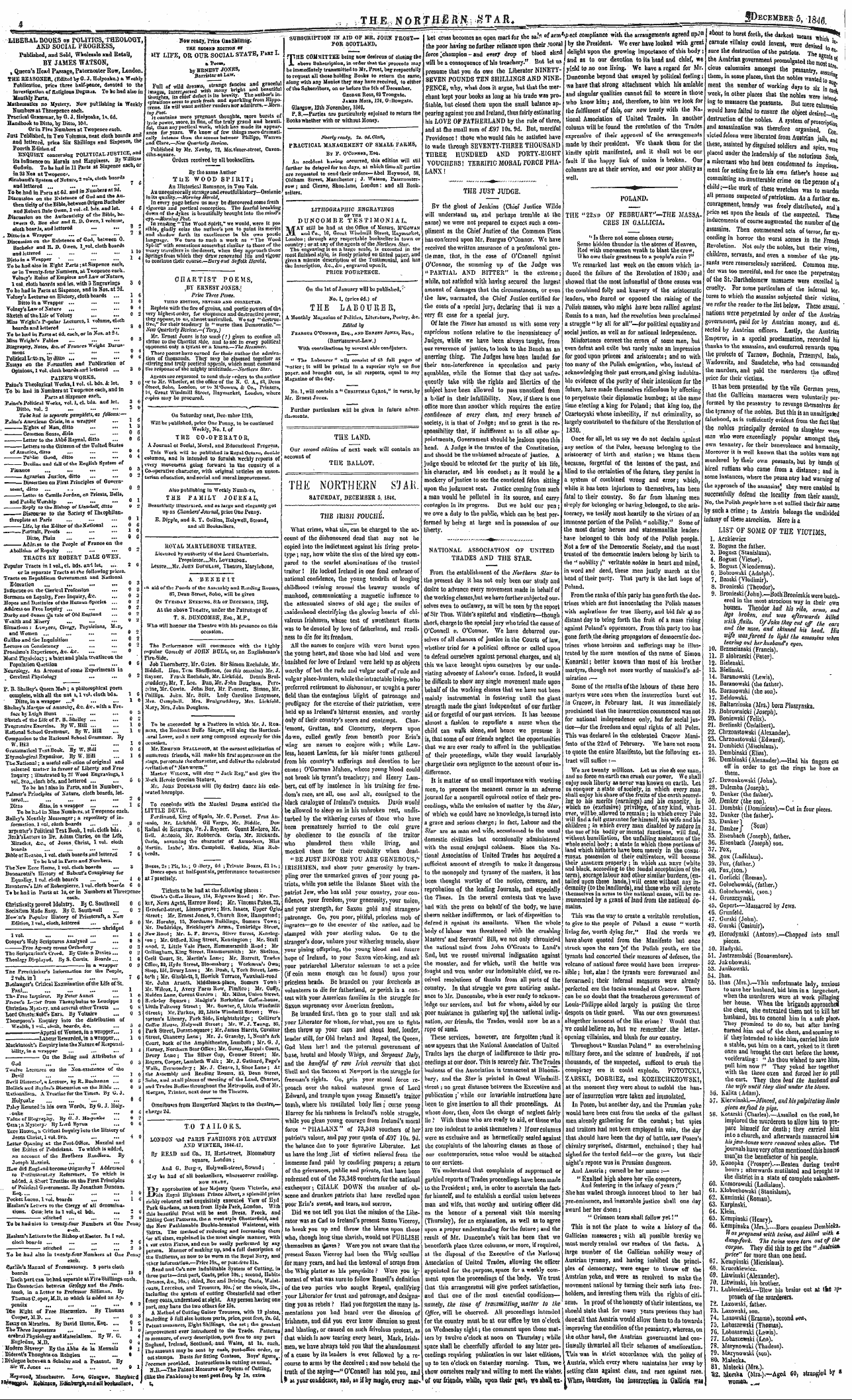 Northern Star (1837-1852): jS F Y, 3rd edition - Ad00409
