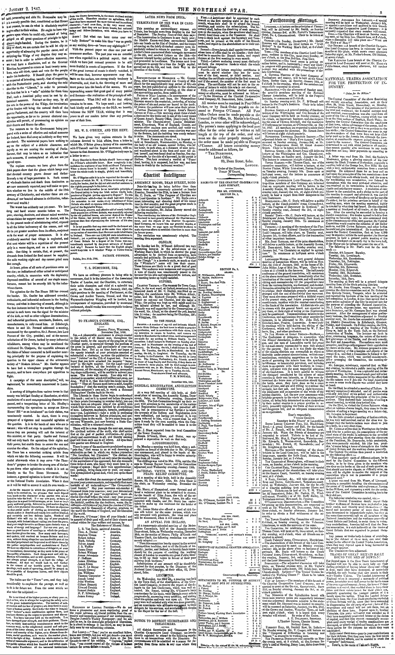 Northern Star (1837-1852): jS F Y, 3rd edition: 5