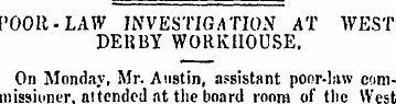 [¦OOIt-LAW INVESTIGATION AT WEST DERBY W...