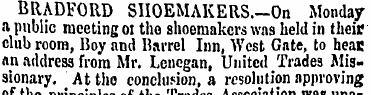 BRADFORD SIIOEMAKERS.-On Monday - it pub...