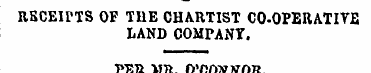 RBCEim OF THE CHARTIST CO-OPERATIVE LAND...