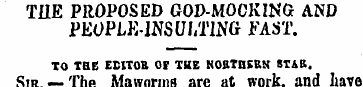 THE PROPOSED GOD-MOCKING AND PEOPLE-INSU...