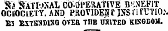 '$&gt; $ATl'- &gt;SAL CO-OPERATIVE BENEFIT OCiiOClETY , AND PROVIDE!? r IKS firUTIO:, E3 EiTESDlSG OVER THE UNITED KISGLOIL