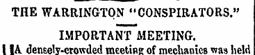 the warrington "conspirators." important...