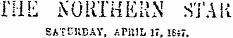 THE NORTHERN STAK SATEllBAY, AP'tiL 37, IS'7.