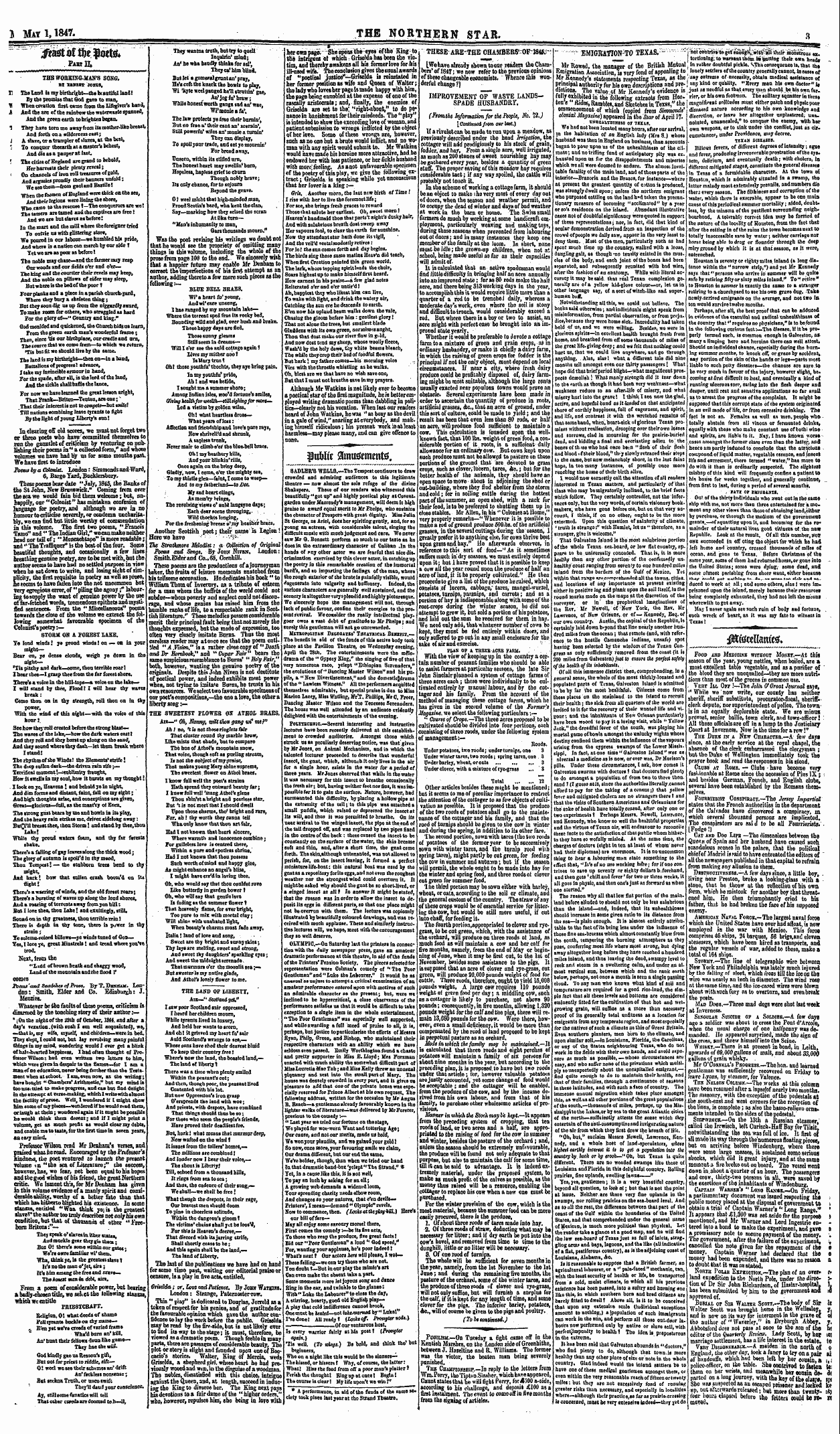 Northern Star (1837-1852): jS F Y, 3rd edition - Food Asd Mbdicink Wrt_Ou_ Mon_R.—At This...