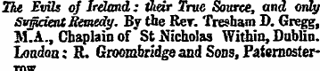 Ike Evils of Ireland: their True Source,...
