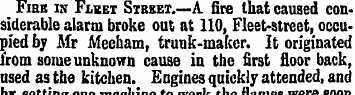 Fire in Fleet Street.—A fire that caused...