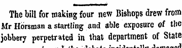 The bill for making four new Bishops dre...