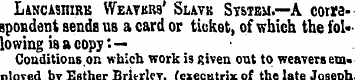 Lancashire Weavkrs' Suvk Svstbh.—A corre...