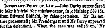 IirroaTAHT Point or Law.—John Darby surr...