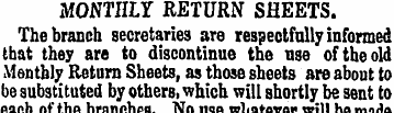 MONTIILI RETURN SHEETS. The branch secre...