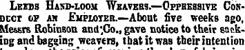Lnras Hasd-loom Weavebs.—Oppressive Cohs...