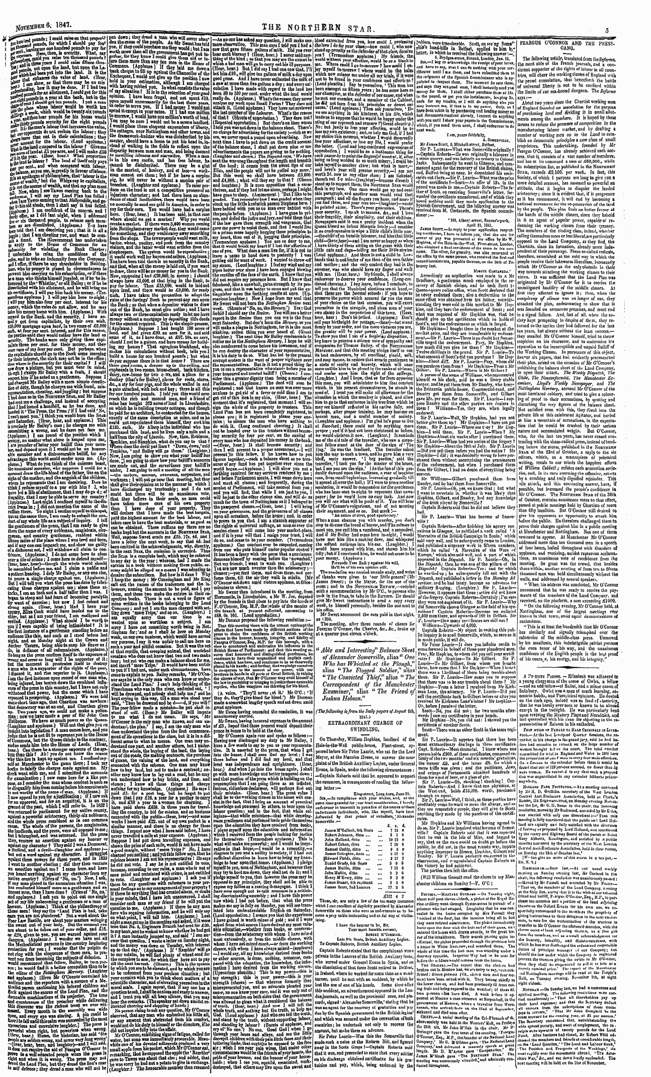 Northern Star (1837-1852): jS F Y, 3rd edition - A Pcm-Titu Parson. -—Elizabeth Was Affia...