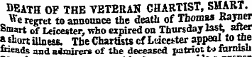 HEATH OF THB VETERAN CHARTIST, SMART.., ...