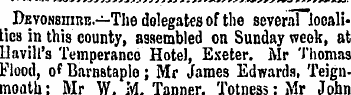 _ Devonshire.—The delegates of the sever...