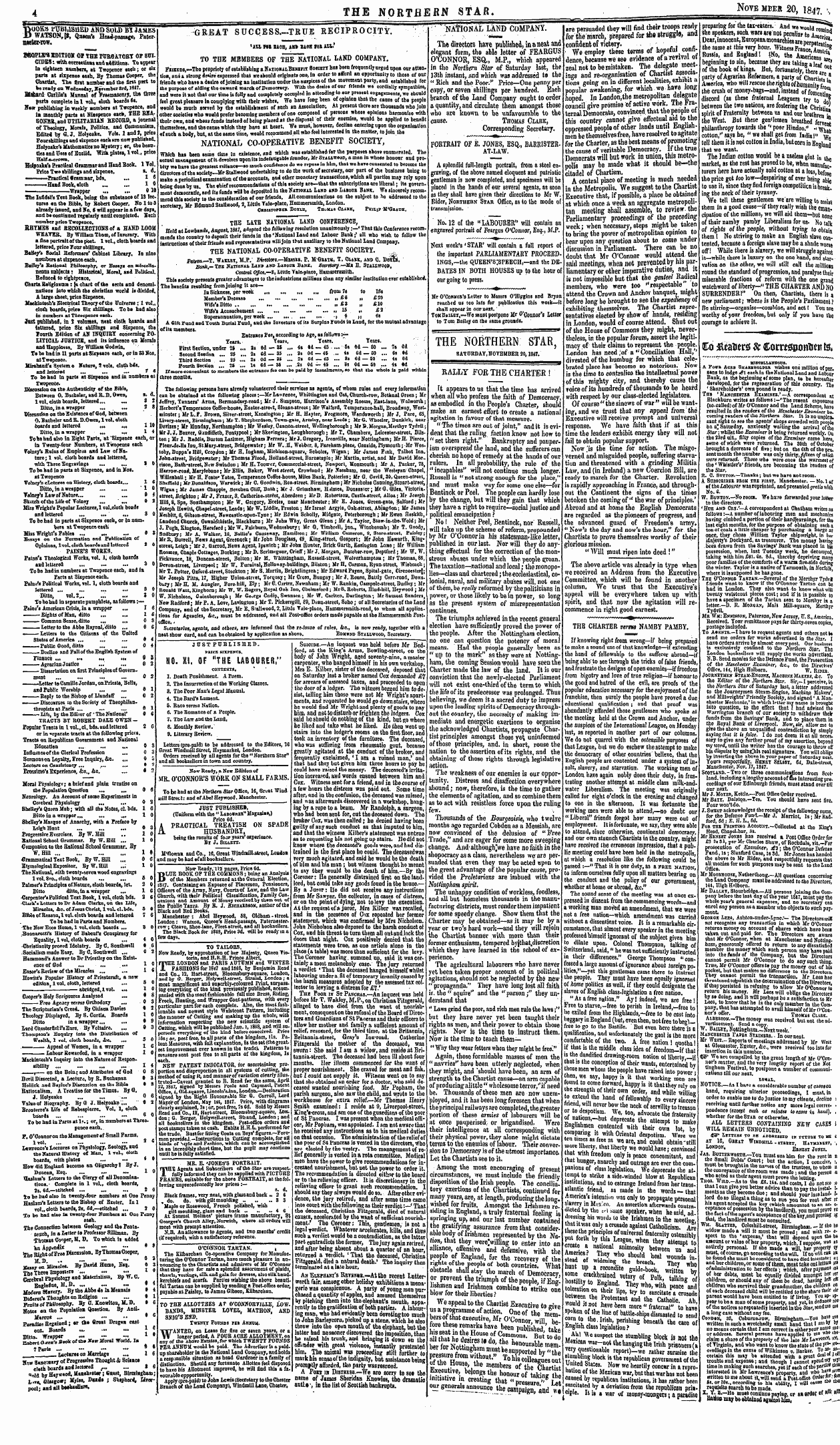 Northern Star (1837-1852): jS F Y, 3rd edition - Ad00415