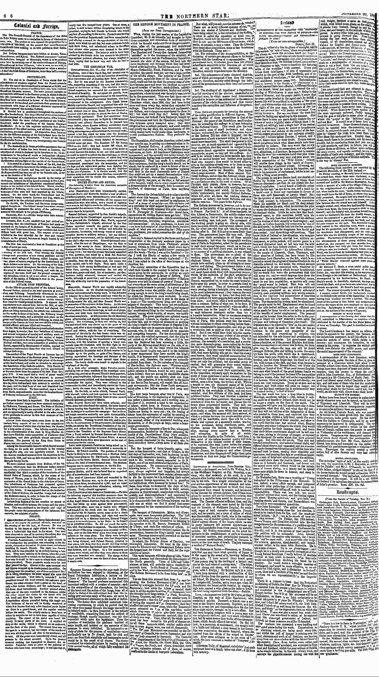 Northern Star (1837-1852): jS F Y, 3rd edition: 6
