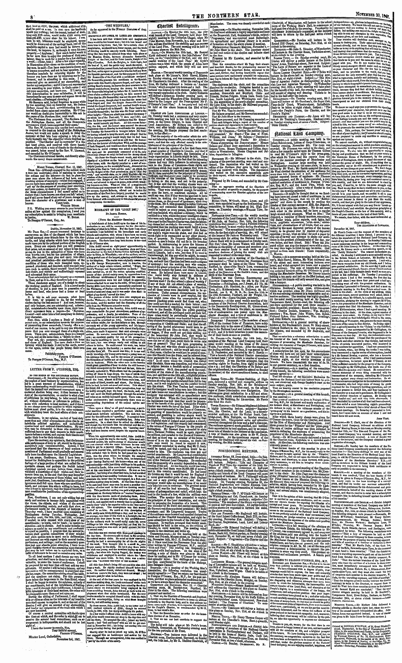 Northern Star (1837-1852): jS F Y, 3rd edition - Siruoiiiujutu 1 Ciiu Iim Iy Estminsier Printed By Docgah M'Gowan, Of 16, Great Windnd'!*.. . Nr.-.I.-. &Gt; _ A.. R... ' . .-»' . , .__ -Tine