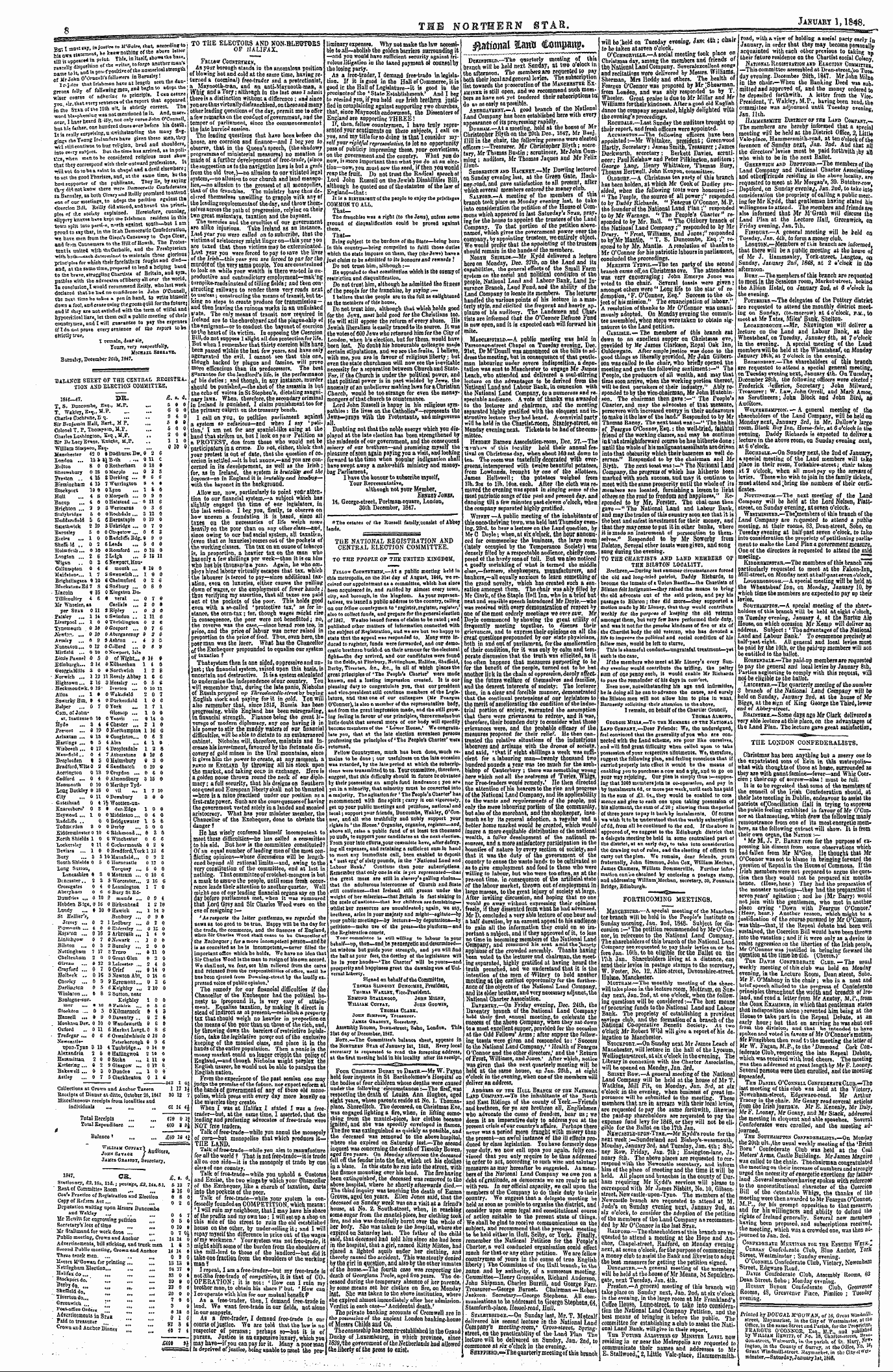 Northern Star (1837-1852): jS F Y, 3rd edition: 8