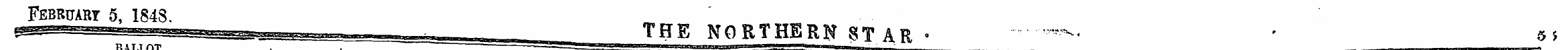 BALLOT February 5, 1848. - _ THE NORTHER...