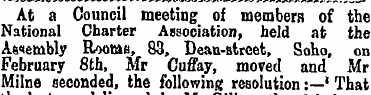 At a Council meeting of members of the N...