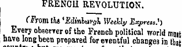 FRENCH REVOLUTION. (From tht 'Edinburgh ...