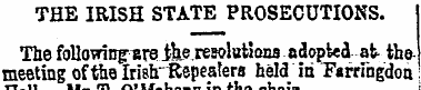 THE IRISH STATE PROSECUTIONS. The follow...