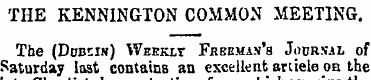 THE KENNINGTON COMMON MEETING. The (Dcb*...