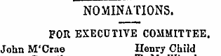 NOMINATIONS. POR EXECUTIVE COMMITTEE. Jo...