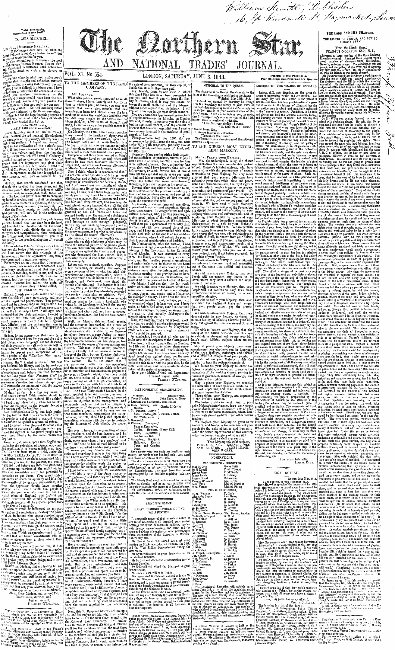 Northern Star (1837-1852): jS F Y, 3rd edition - ' ^ ' On \ \ X % Pssi