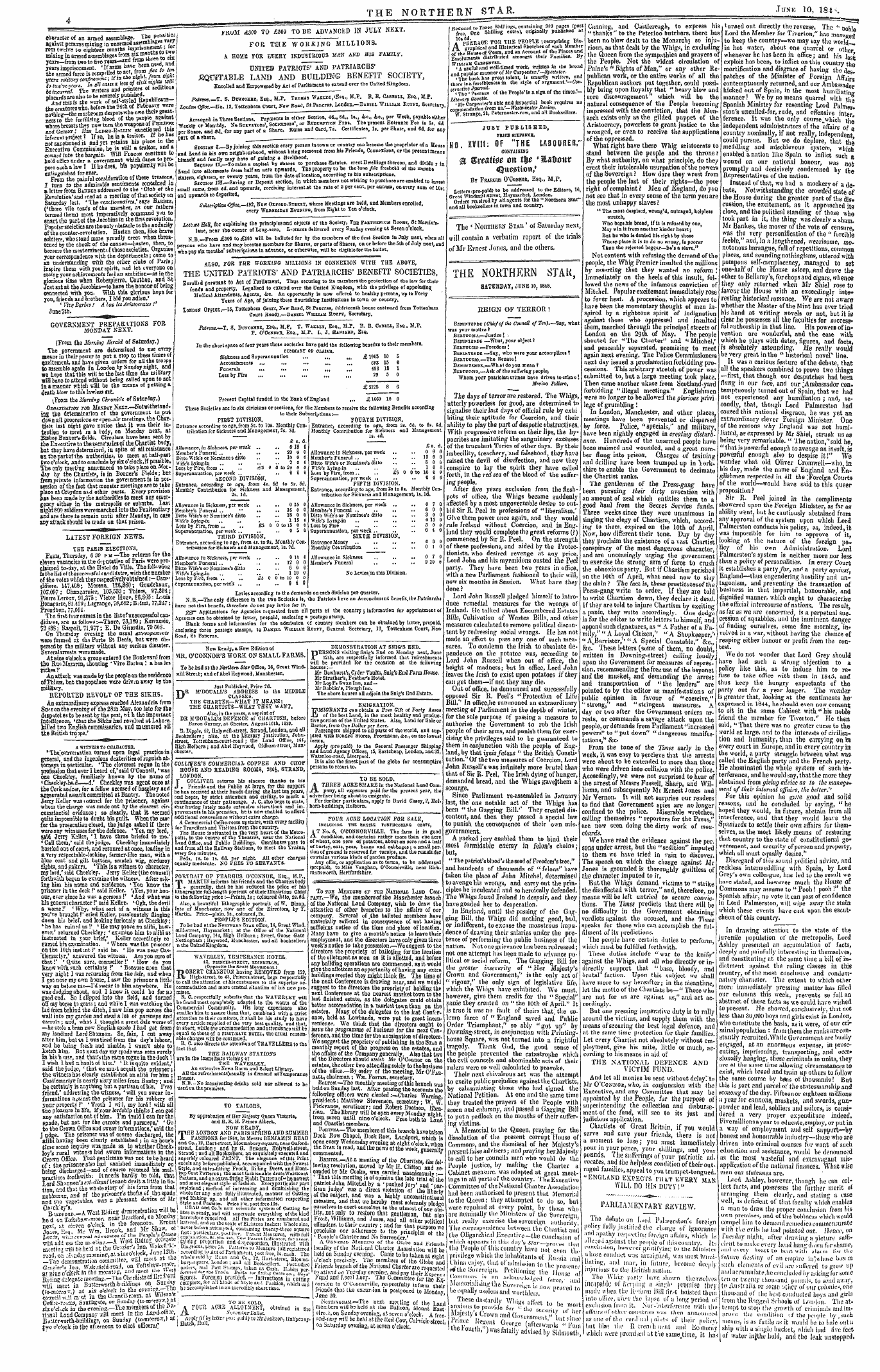 Northern Star (1837-1852): jS F Y, 3rd edition - Ad00425