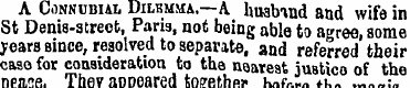 A Connubiai, Dilemma—A buabtnd aud wife ...