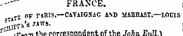 - ---- FRANCE. , -- OF F-HI5.— CAVAIG5AC...