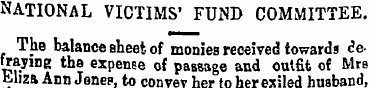 NATIONAL VICTIMS' FUND COMMITTEE. The ba...