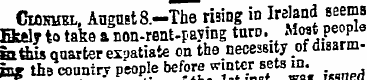 Clokkel. August 8-The rising id Ireland ...