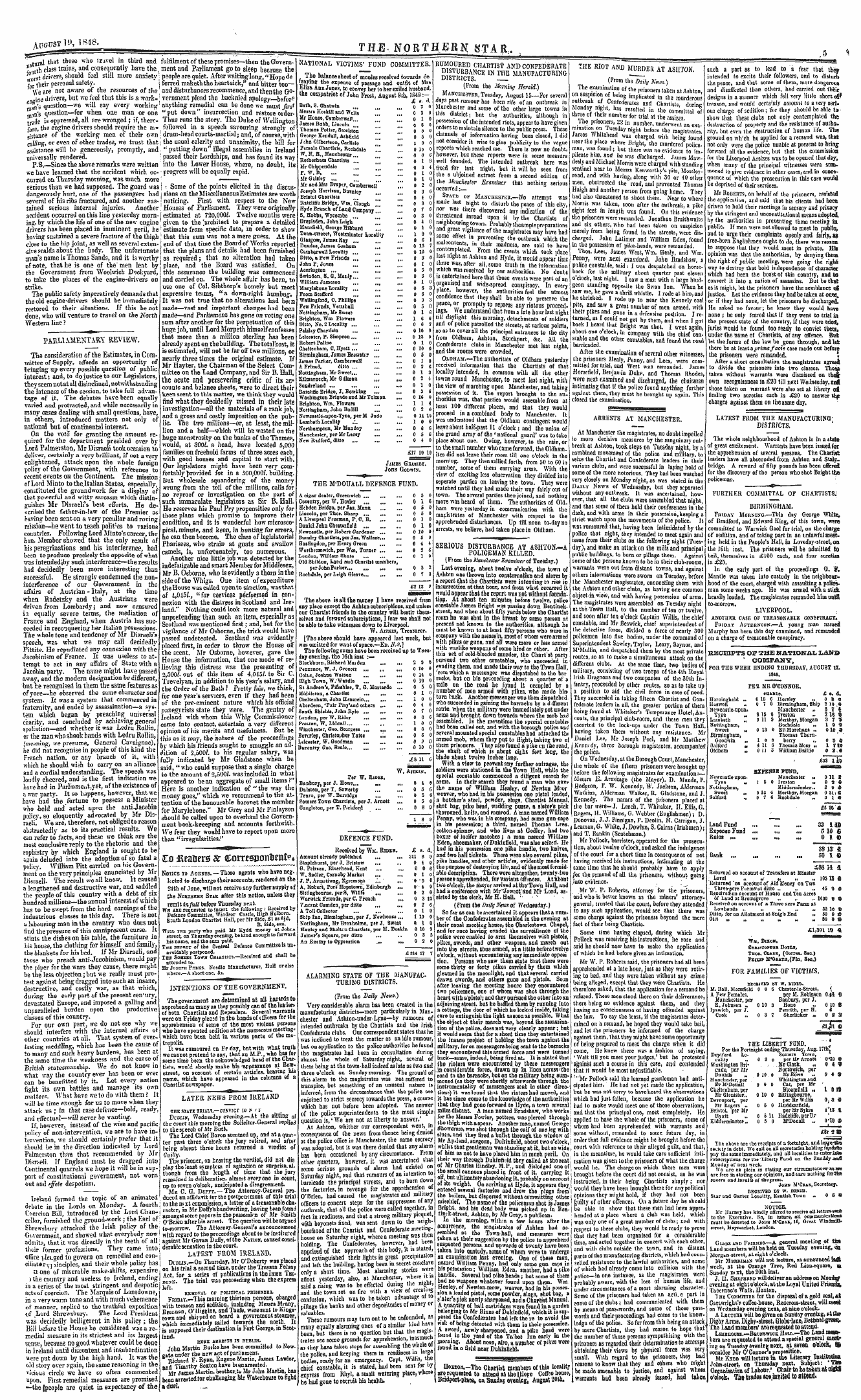 Northern Star (1837-1852): jS F Y, 3rd edition - The Liberty Fund. ., For The Fortnight E...