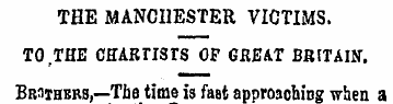 THE MANCHESTER VICTIMS. TO . THE CHARriS...
