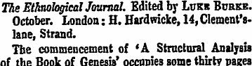 The Ethnological Journal. Edited by Ltje...