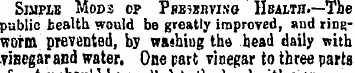 Simpib Mops op Pbb^bbvino Hbalth.—The pu...