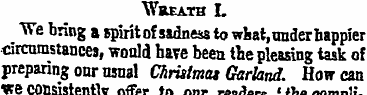 ¦ Wreath L "We bring a spiritof sadness ...