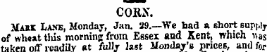 CORN. JJtARt LA*.***, Monday, Jan. S9.—"...