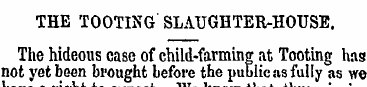 THE TOOTING SLAUGHTER-HOUSE. The hideous...