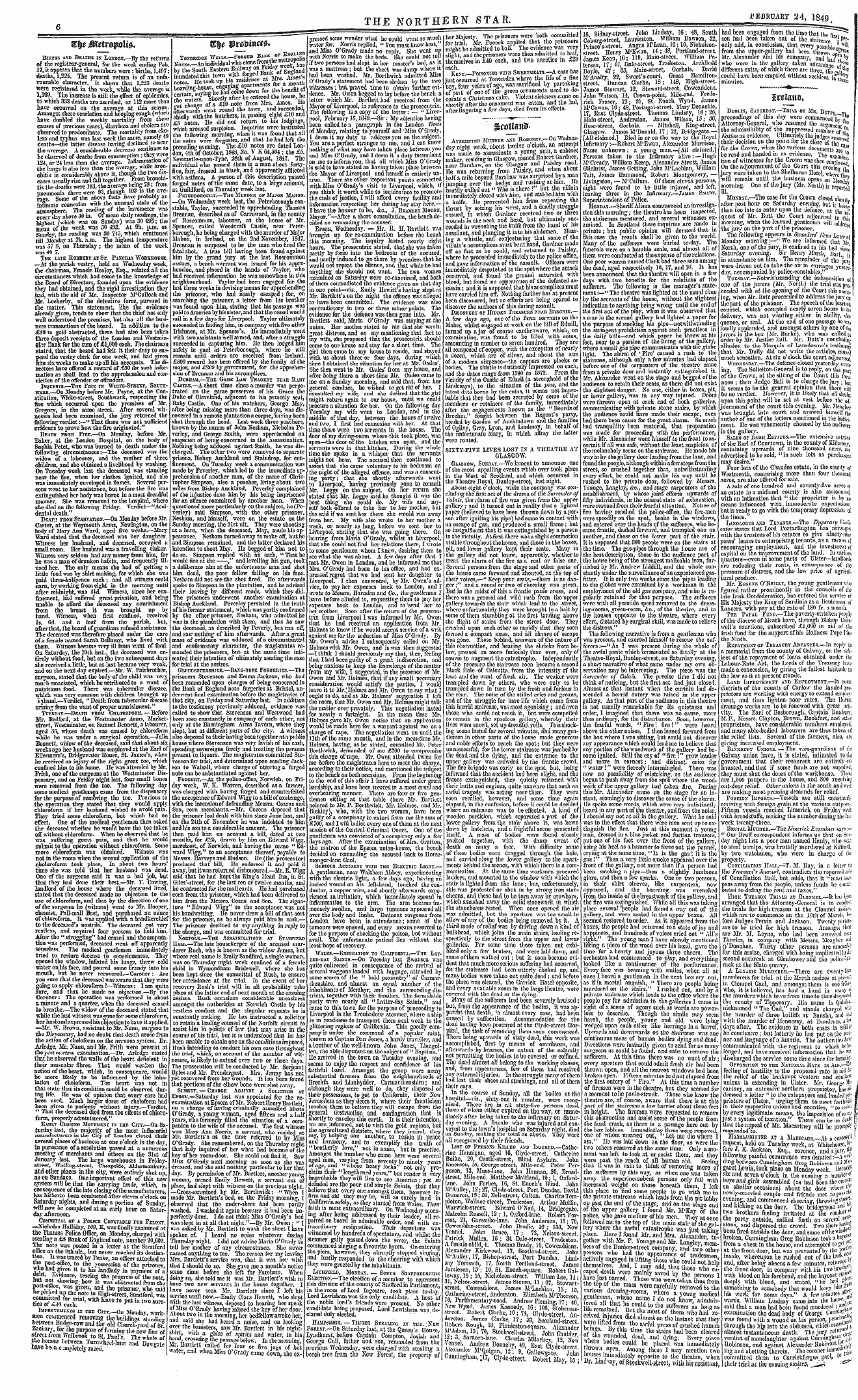 Northern Star (1837-1852): jS F Y, 3rd edition - Dcblix, Saturday.—Trial Ou Mr. Duffy -.T...