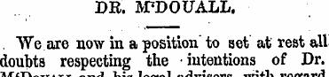 DR. M'DOUALL.. "We are now in a position...