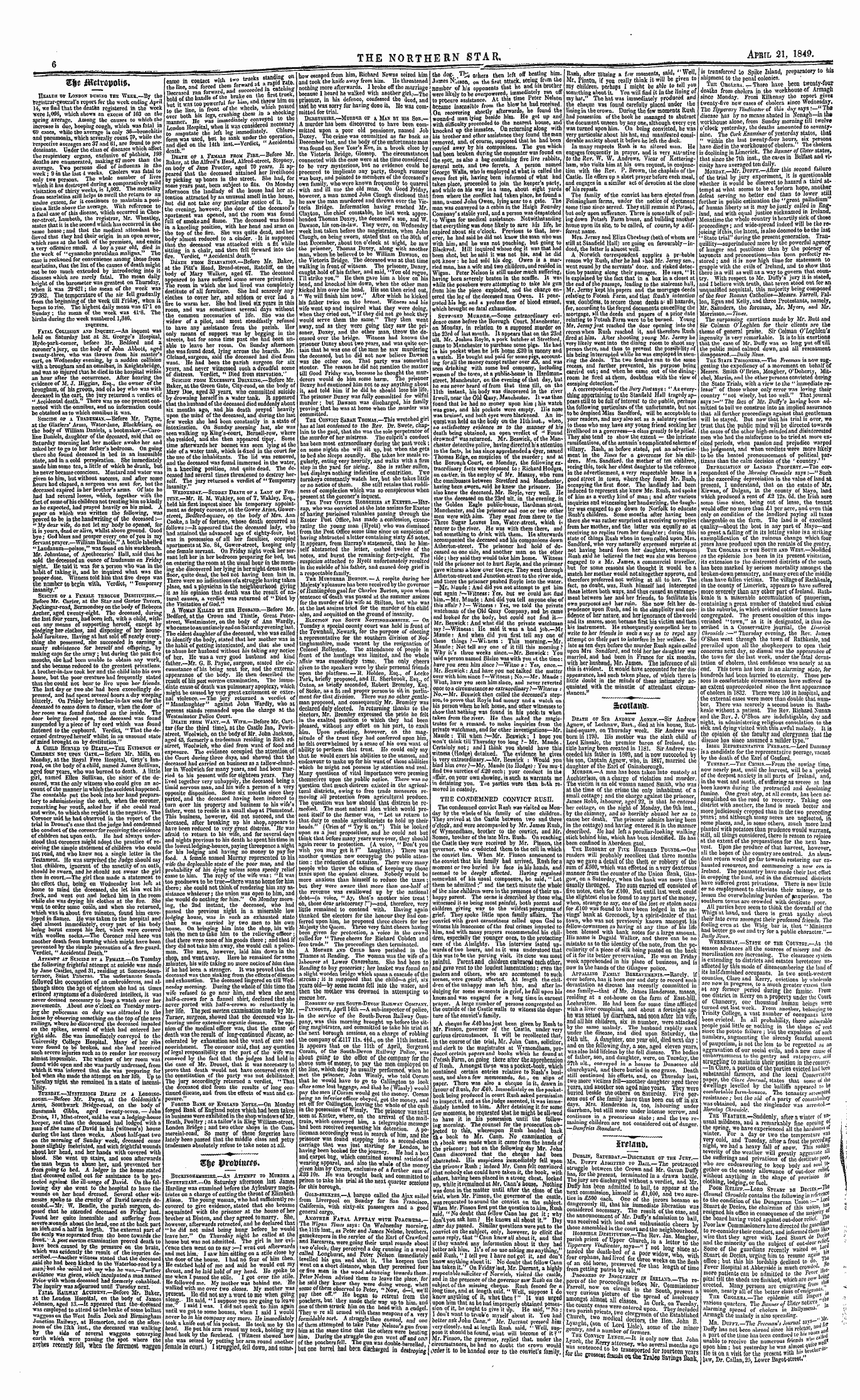 Northern Star (1837-1852): jS F Y, 3rd edition - &Fje Uroduif^.