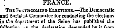 FRANCE. The Fukthcoxing Elections.—The D...