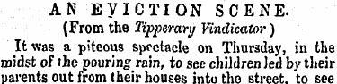 AN EVICTION SCENE. (From the Tipperary V...