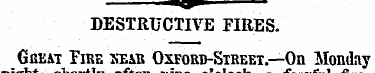 DESTRUCTIVE FIRES. Gbew Tire XEiB Oxford...